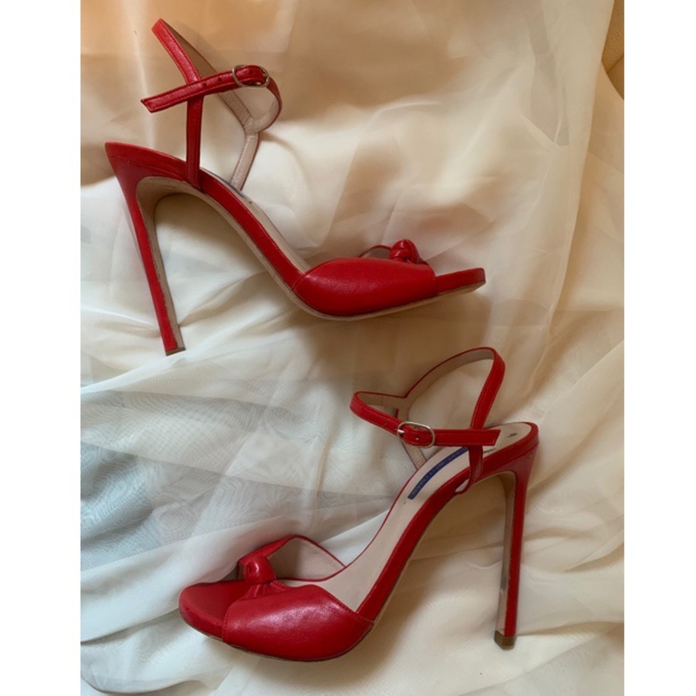 Spicy Red Open-Toe Sandals